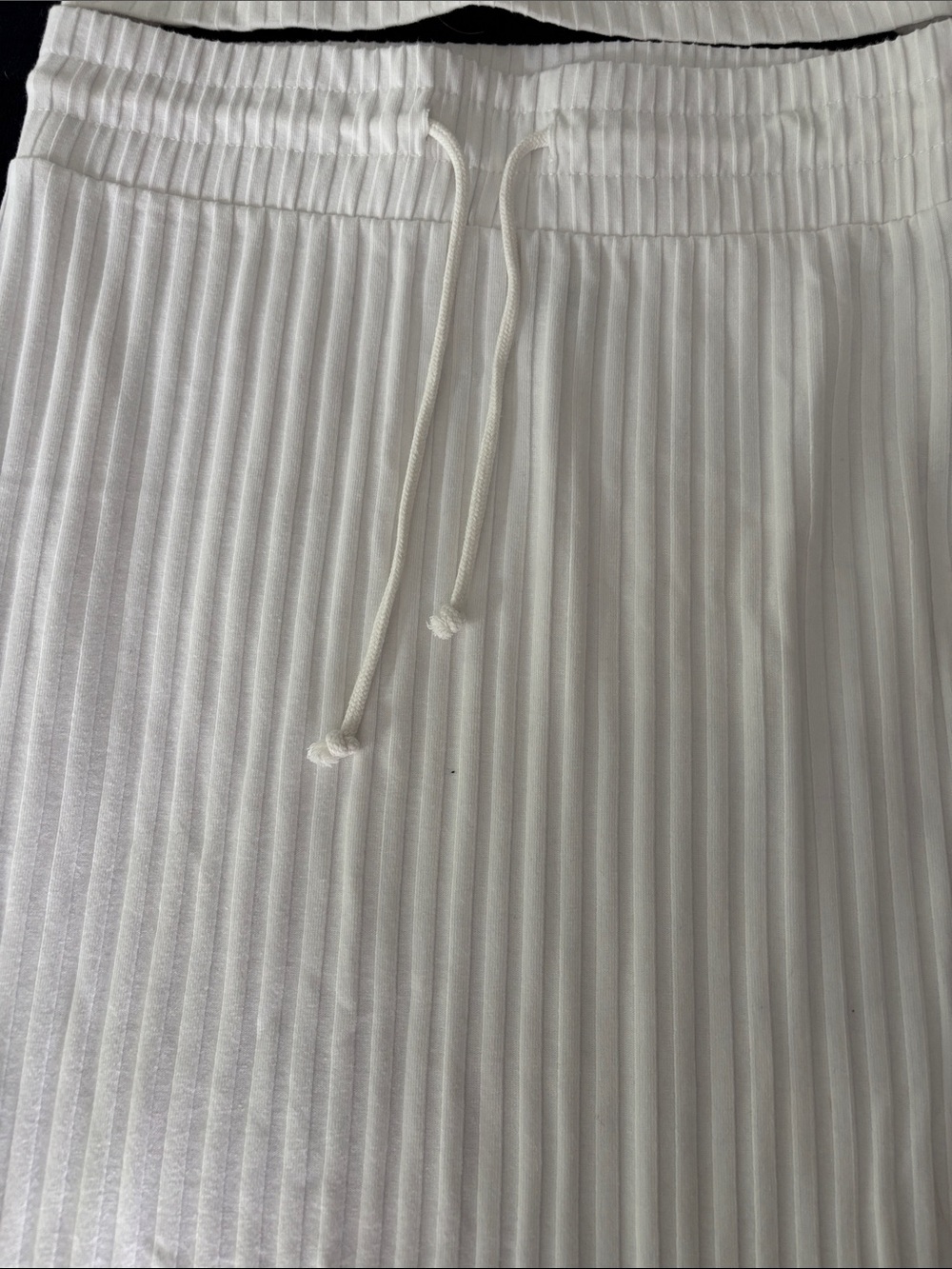 Universal Thread White Ribbed Drawstring Maxi Skirt Set - Picture 4 of 7